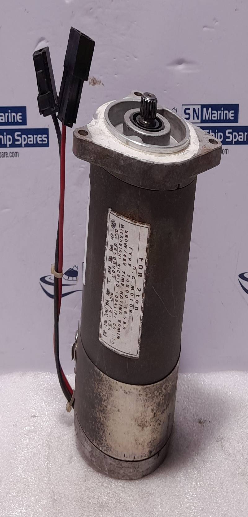 Mitsubishi 70000-15590 DC Motor For 2 Ton 550W 48V Time Rating 60Min