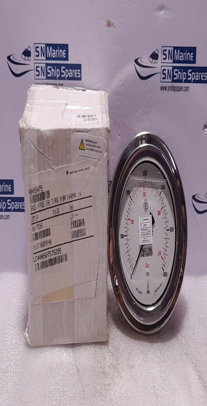 McDaniel Controls 0-6000 PSI 0-400 Bar ¼” NPT Pressure Gauge NOV 4005075