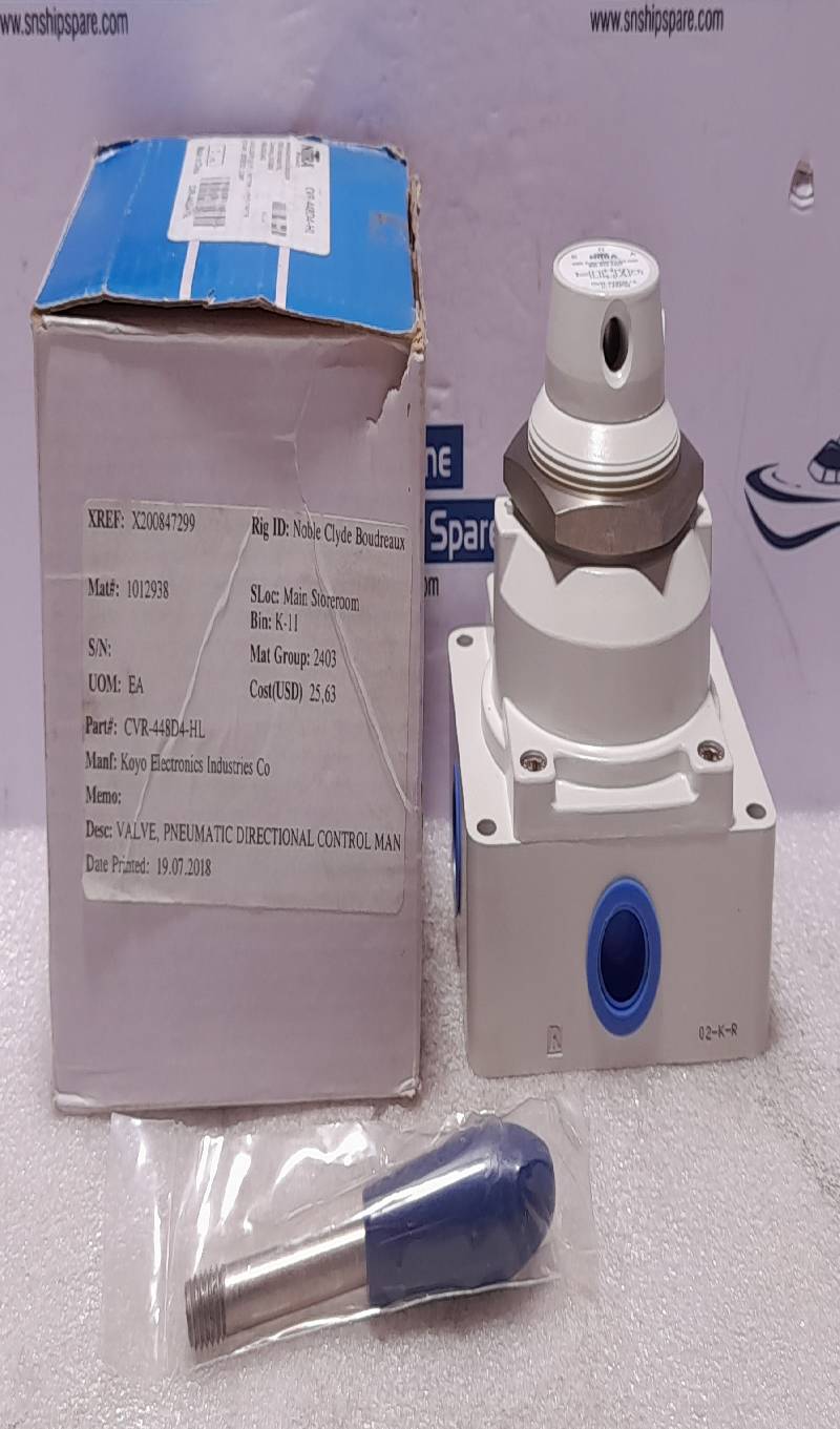 Nitra CVR-448D4-HL Hand Lever Valve 3-Position Close Center Rotary Detented ½NPT