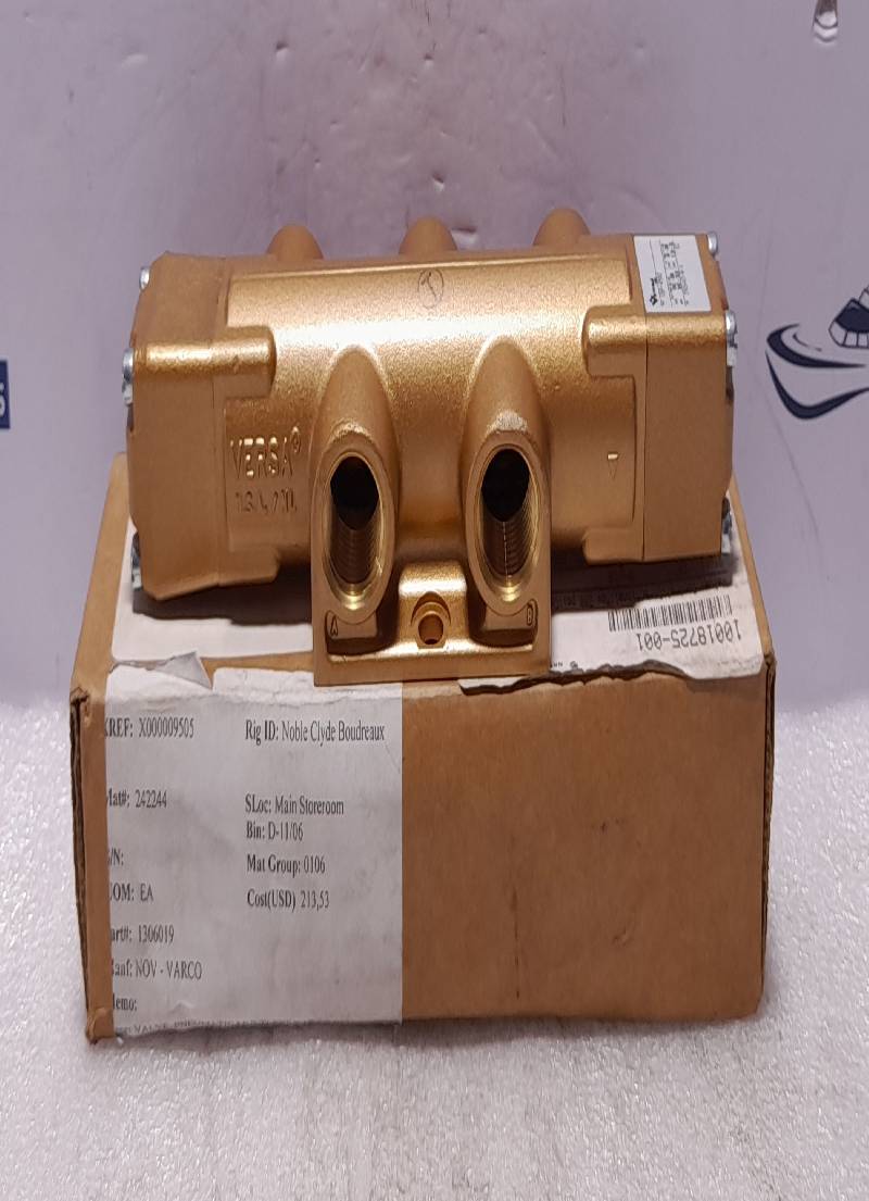 Versa VSP-4502 4-Way Valve NOV 1306019 Valve Press Min-Max VAC-200 PSIG