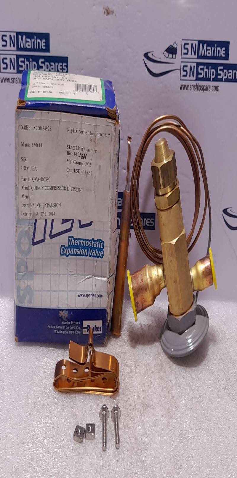 Sporlan SVE-8-CP100 Thermostatic Expansion Valve Quincy QVA-000390
