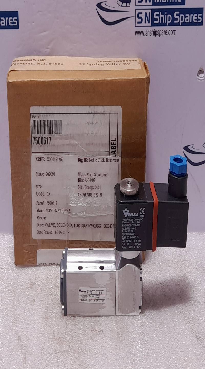 Versa KSG-4332-HC-XISX6-D024 Four-Way Valve EN-3198-22-XISX6-D024 24VDC 1.6W