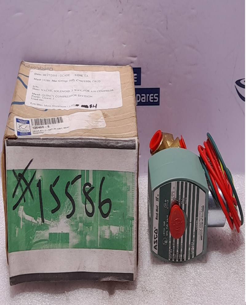 Asco 120496-5 Solenoid Valve Quincy 120496-5 MP-C-080 238610-032-D 120/60 110/50 10.1W