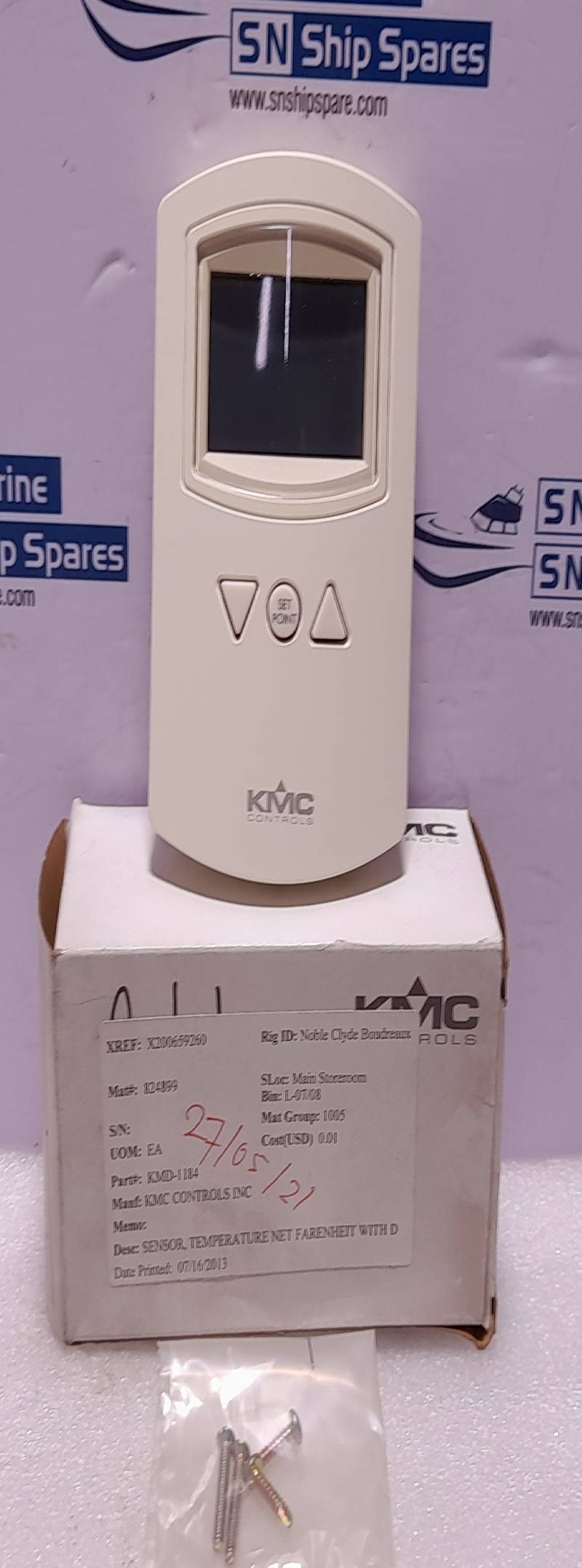 KMC KMD-1184 Net Sensor Fahrenheit Temp & RH W/LCD Display