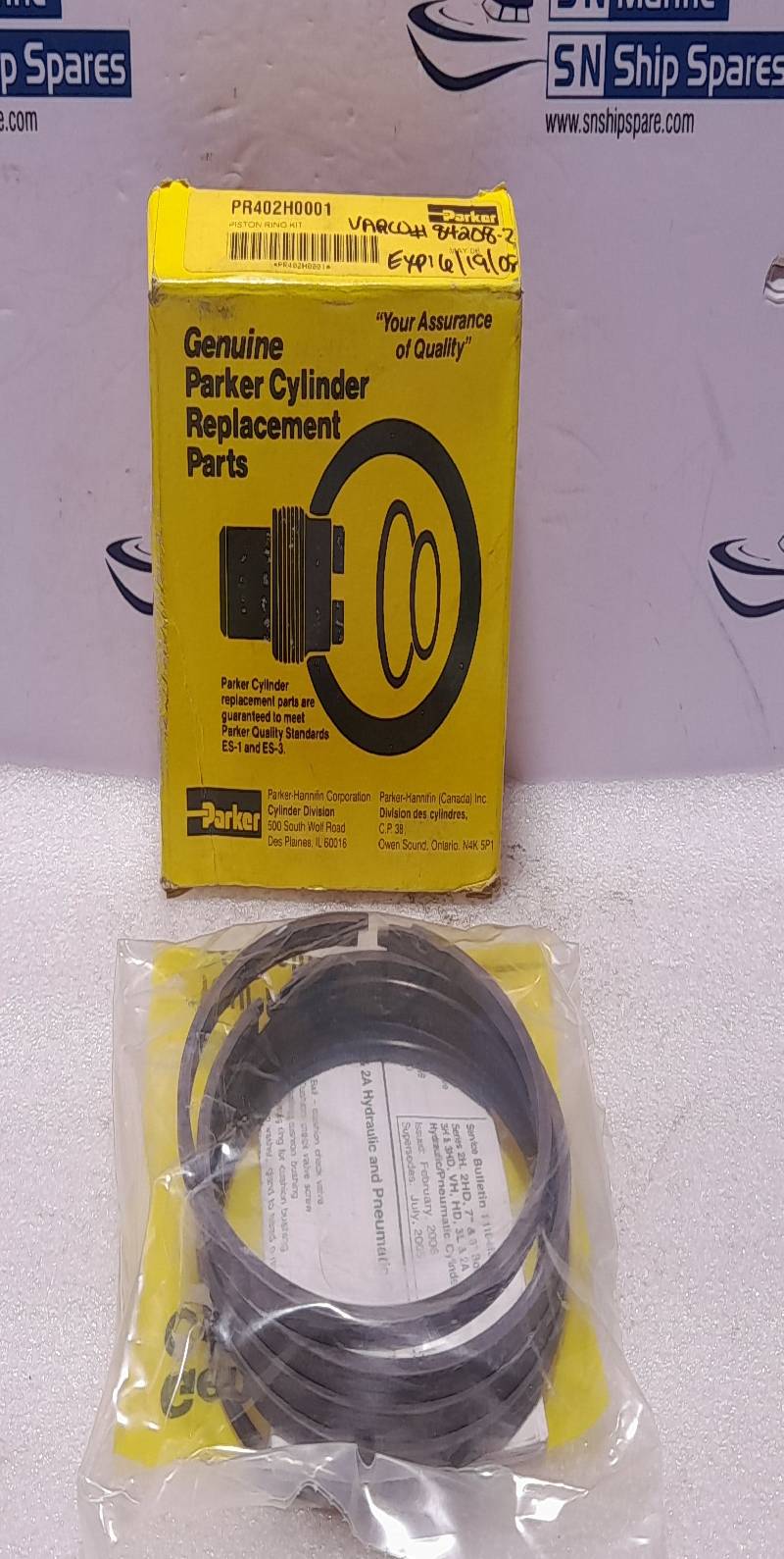 Parker PR402H0001 Piston Ring Kit Varco 84208-2 Piston Seal Kit P-H PHM1