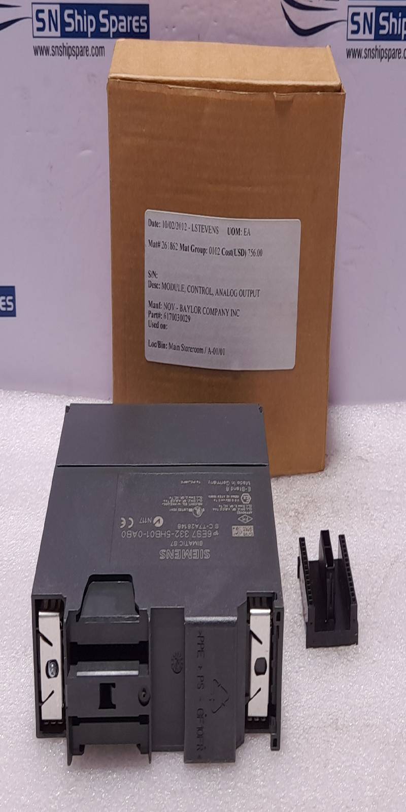 Siemens Simatic S7 6ES7 332-5HB01-0AB0 Analog Output Module SM332 AO 2x12BIT