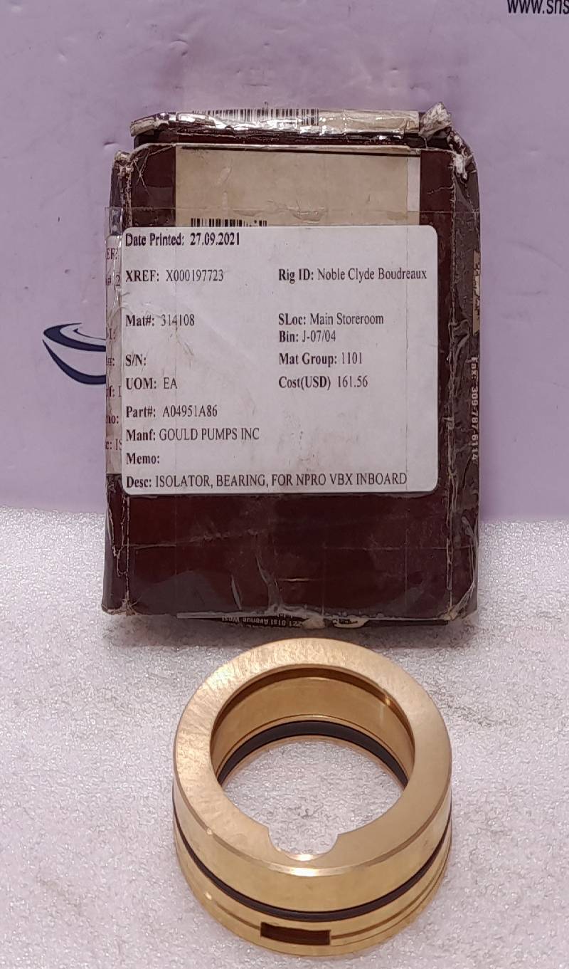 Inpro Seal Bearing Isolator 1718-A-21823-5 Goulds Pumps A04951A86 Isolator Bearing