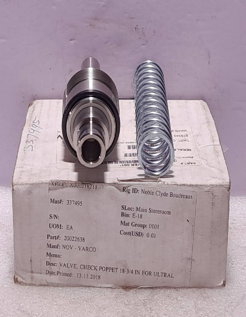 Proserv 28551 Ver 001 Cart. Check Valve Nov 20022638 Check Poppet Valve