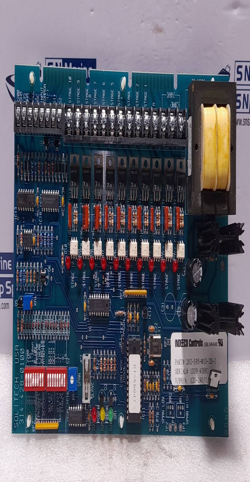 Indeeco 202-S95-M10-2S-I PCB 120-240V 1Ph Solitech 314-428-0100