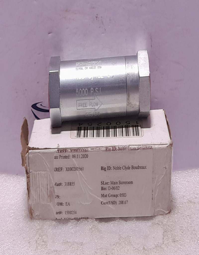 Parker 453-3/4S2-6 Check Valve 5000 PSI NOV Shaffer 1500254