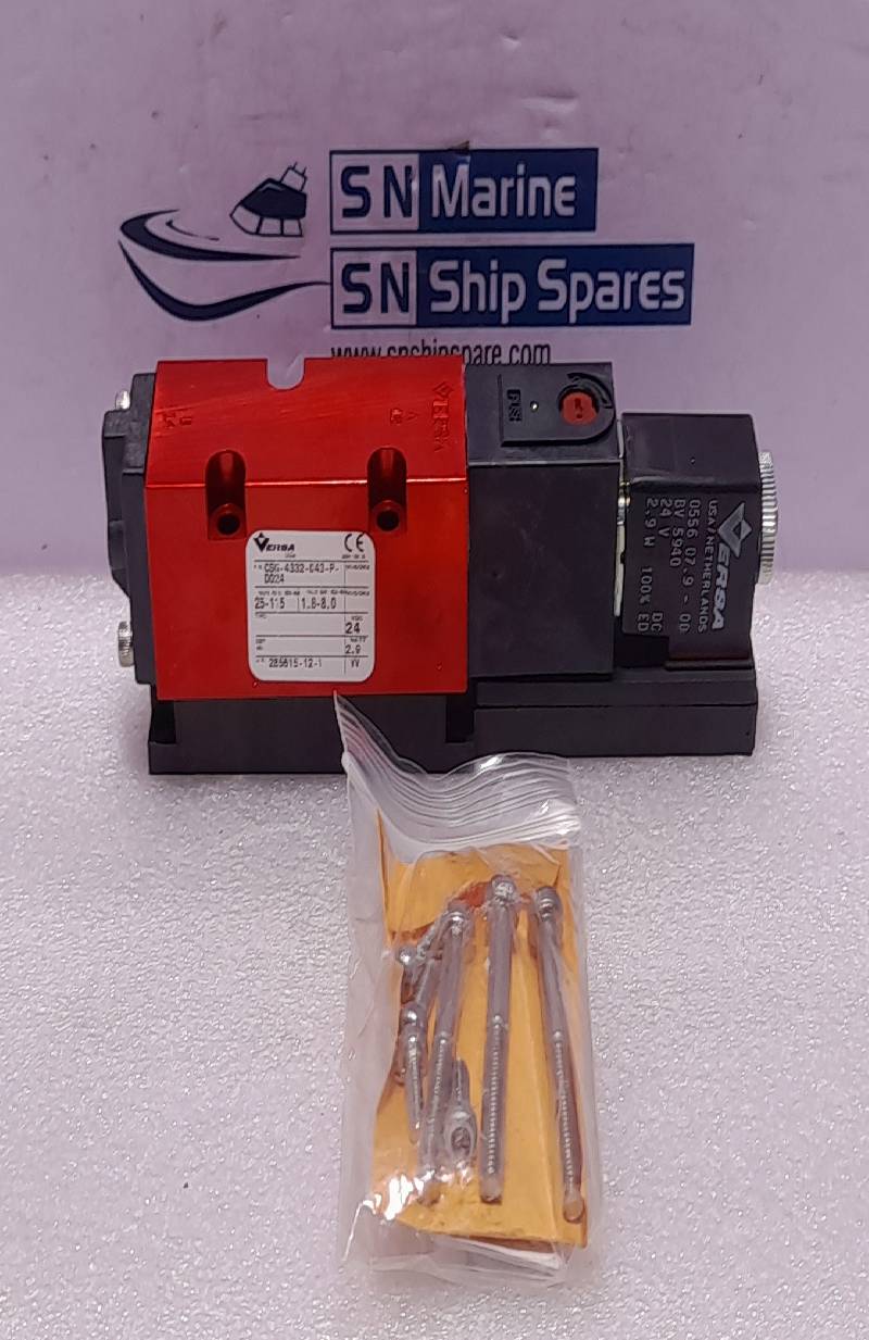 Versa CSG-4332-043-P-D024 Solenoid Valve 0556 07.9-00 Coil 24VDC 2.9W