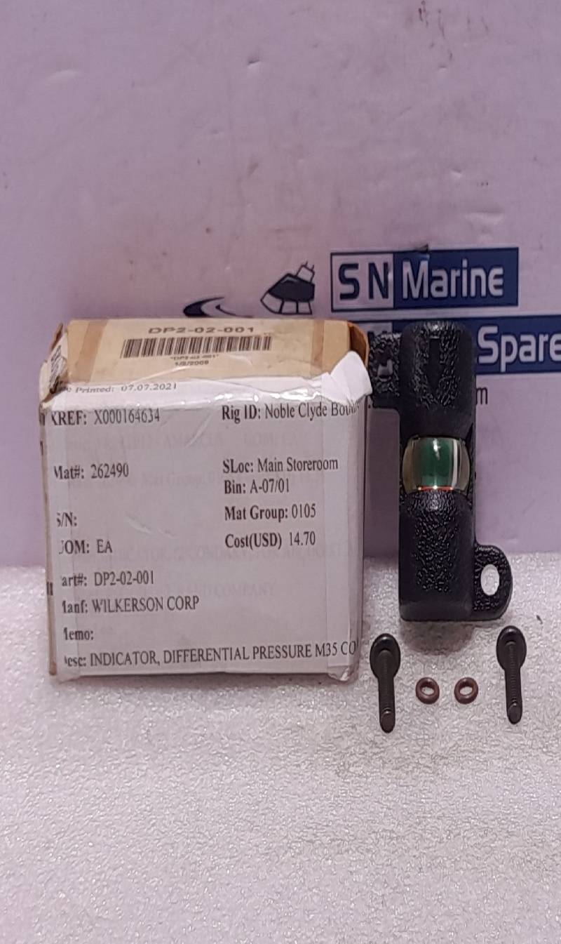 Wilkerson DP2-02-001 DP Differential Pressure Indicator DP202001 M35