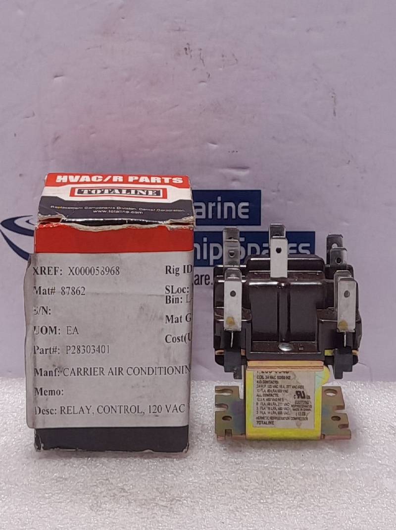 Totaline P283-0340 Control Relay Coil 24VAC 50/60Hz Carrier P28303401