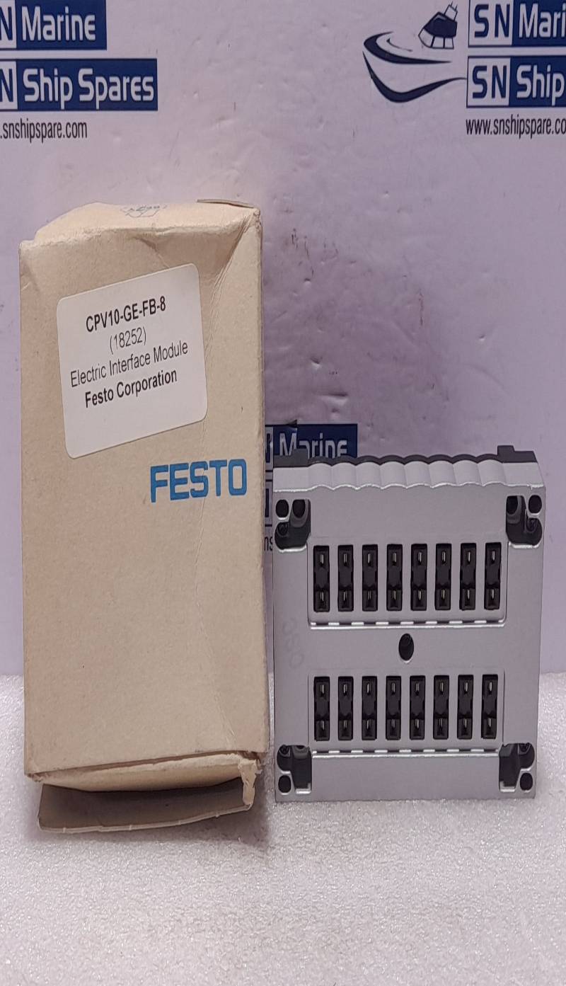 Festo CPV10-GE-FB-8 18252 Electric Interface Module CPV10GEFB8