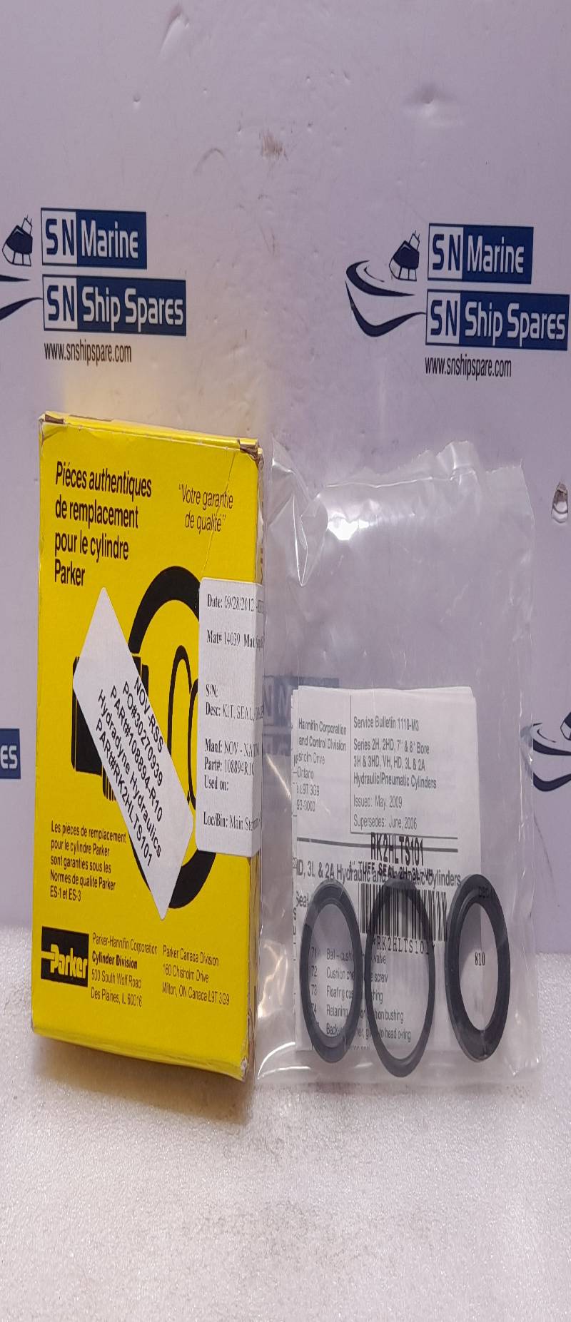 Parker RK2HLTS101 1” Tuff Seal 2H-3L-VH NOV 108894-R10 Seal Kit 1In Rod