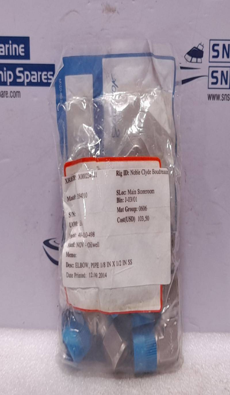 Swagelok SS-810-2-8 NOV 49-010-498 Pipe Elbow - 6PCs/Lot