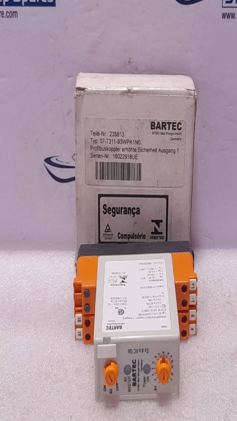 Bartec 07-7311-93WPK1N0 RS485_PROFIBUS Coupler NOV 30180836-1 Profibus Coupler DP