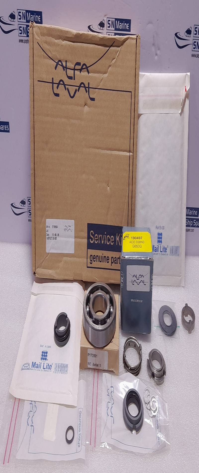 Alfa Laval 57109585DXXVCC Overhaul Kit For Feed Pump 57109585 57109584 P173591 190497