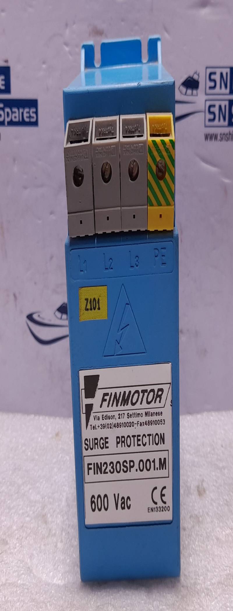 Finmotor FIN230SP.001.M Surge Protection 600VAC Max 50/60Hz