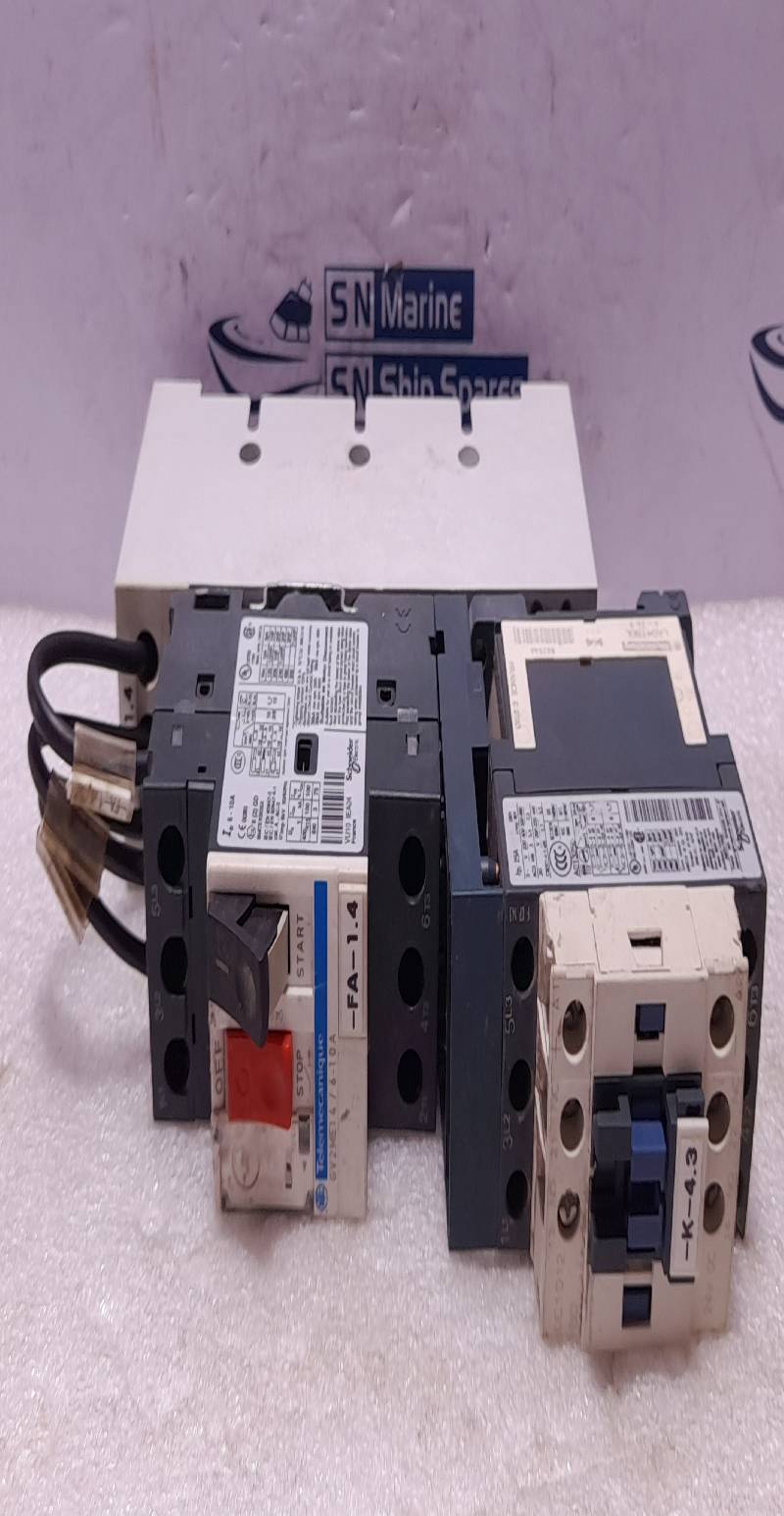 Telemecanique GV2ME14/6-10A Circuit Breaker With LC1D12 BD Contactor 24VDC
