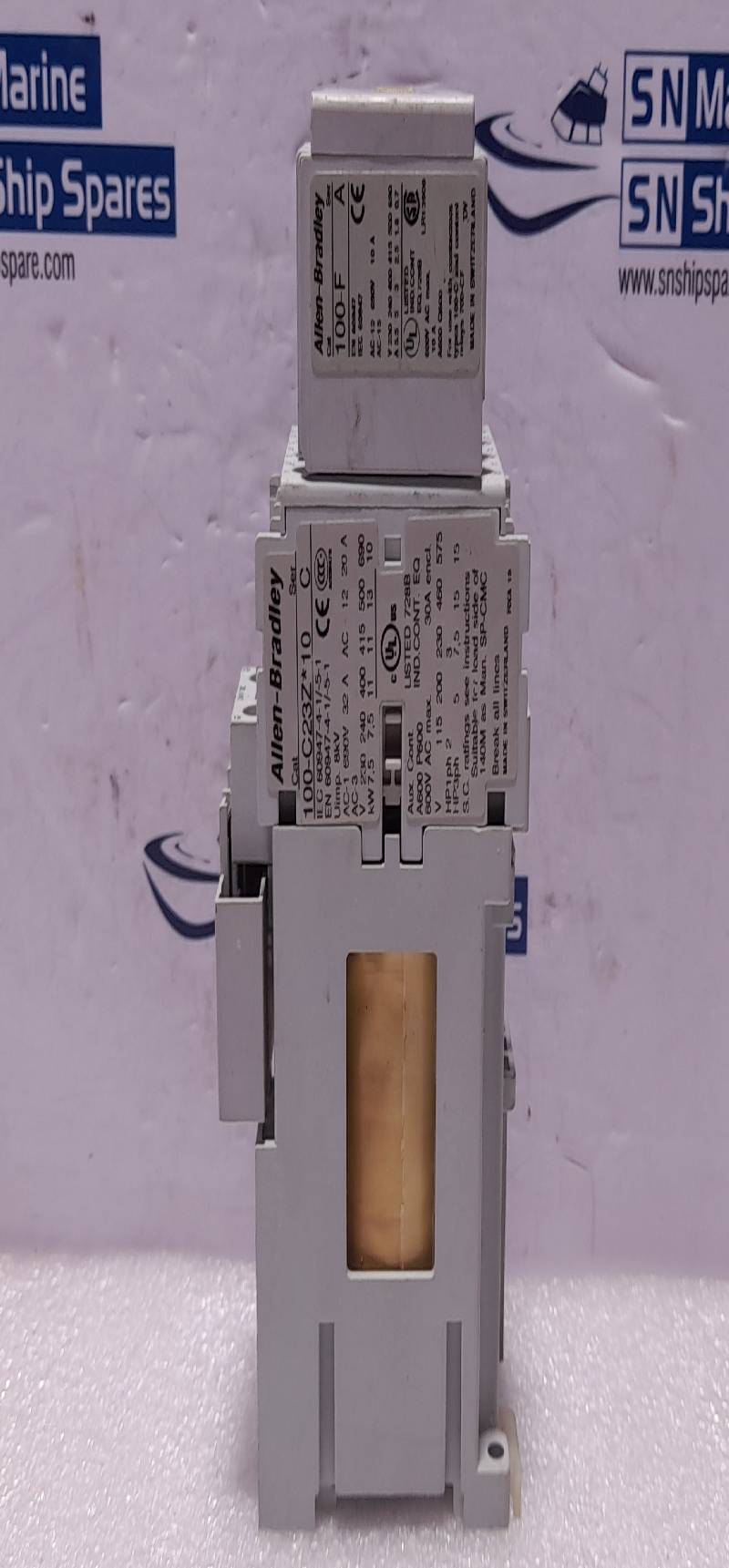 Allen Bradley 100-C23Z*10 Ser C Contactor 24VDC With 100-FA22 Ser A Auxiliary Contact 