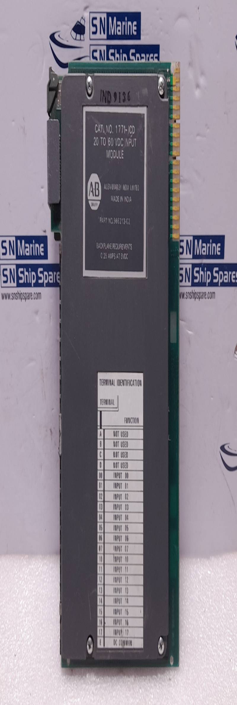 Allen Bradley 1771-ICD 20 To 60 VDC Input Module 966213-02