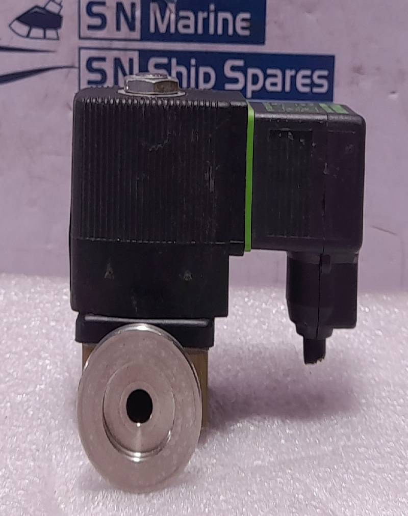 Burkert 00126091 Solenoid Valve 6013 A 3.0FKM MS G1/8 Pno 6Bar 24VDC 8W