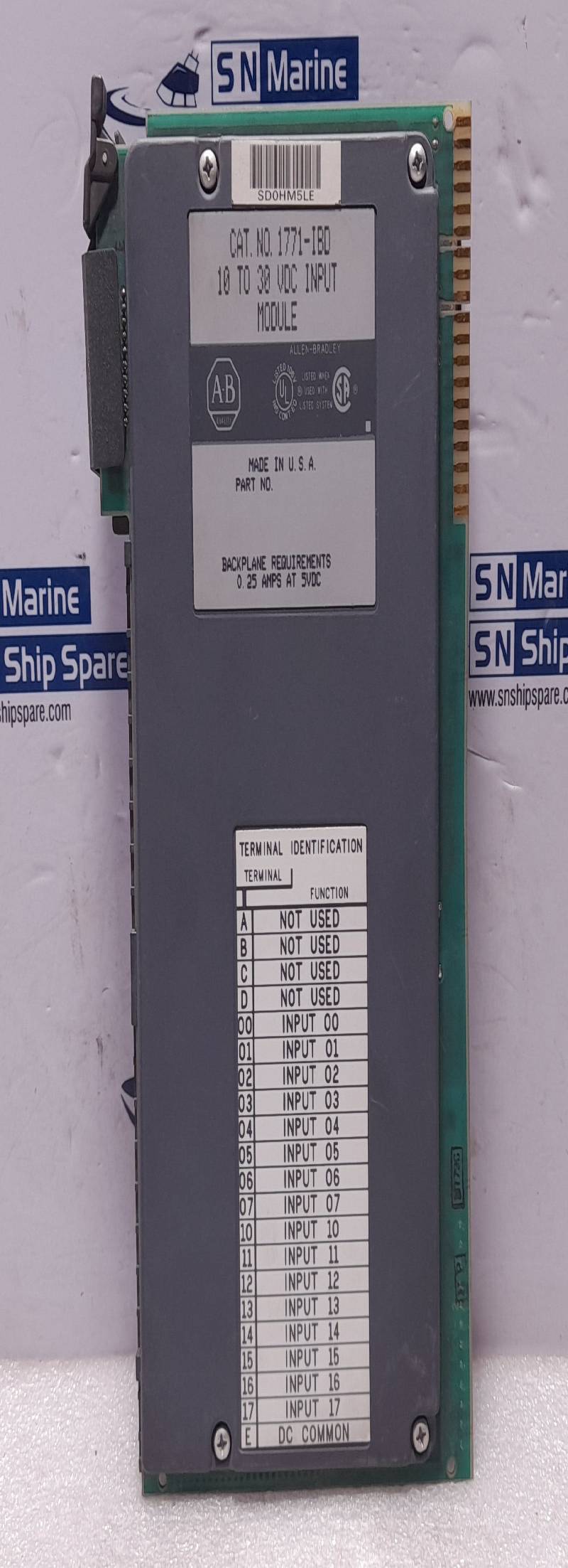 Allen Bradley 1771-IBD 10 To 30 VDC Input Module 1771IBD