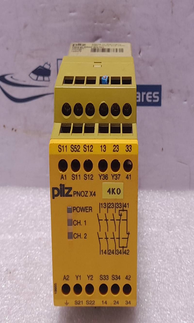 Pilz PNOZ X4 230VAC 3n/o 1n/c Safety Relay 230VAC 4.5VA 50-60Hz