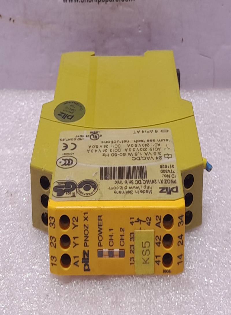Pilz PNOZ X1 24VAC/DC 3n/o 1n/c Safety Relay