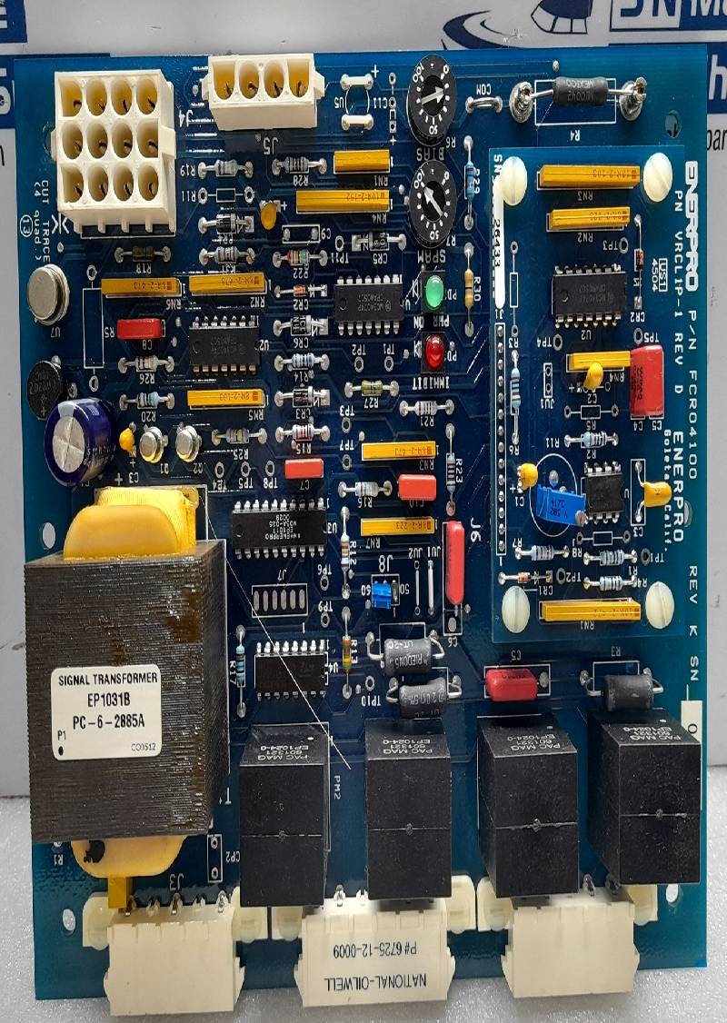 Enerpro FCR04100 Rev K PCB With VRCL1P-1 Rev D National Oilwell 6725-12-0009