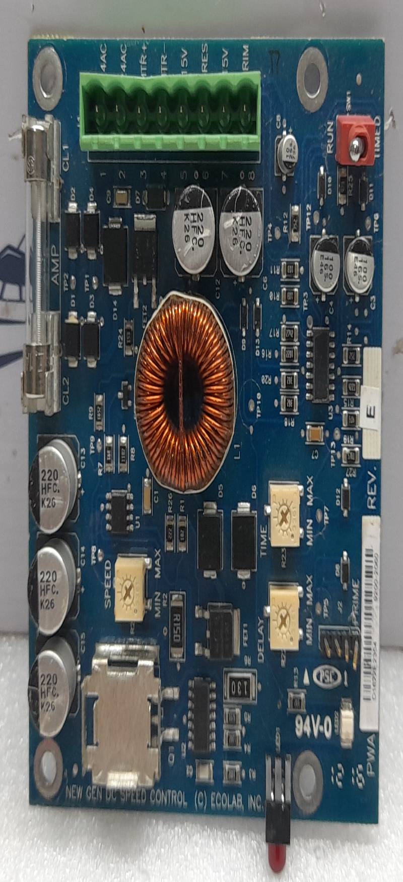 Ecolab PWA 9200-2060 Rev E PCB New Gen DC Speed Control