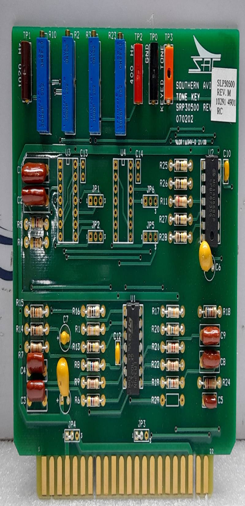 Southern Avionics SRP30500 Rev M Tone Key PCB