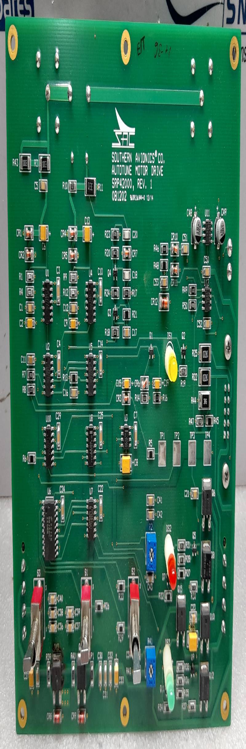 Southern Avionics SRP42000 Rev 1 Autotune Motor Drive PCB SLP42000 Rev E