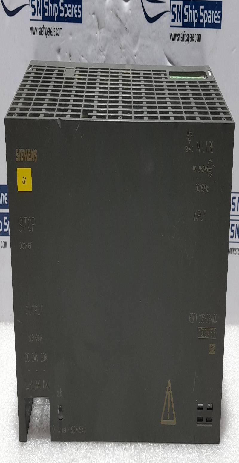 Siemens 6EP1336-2BA00 Stop Power Supply 20 1PH 120/230V 50/60 Hz