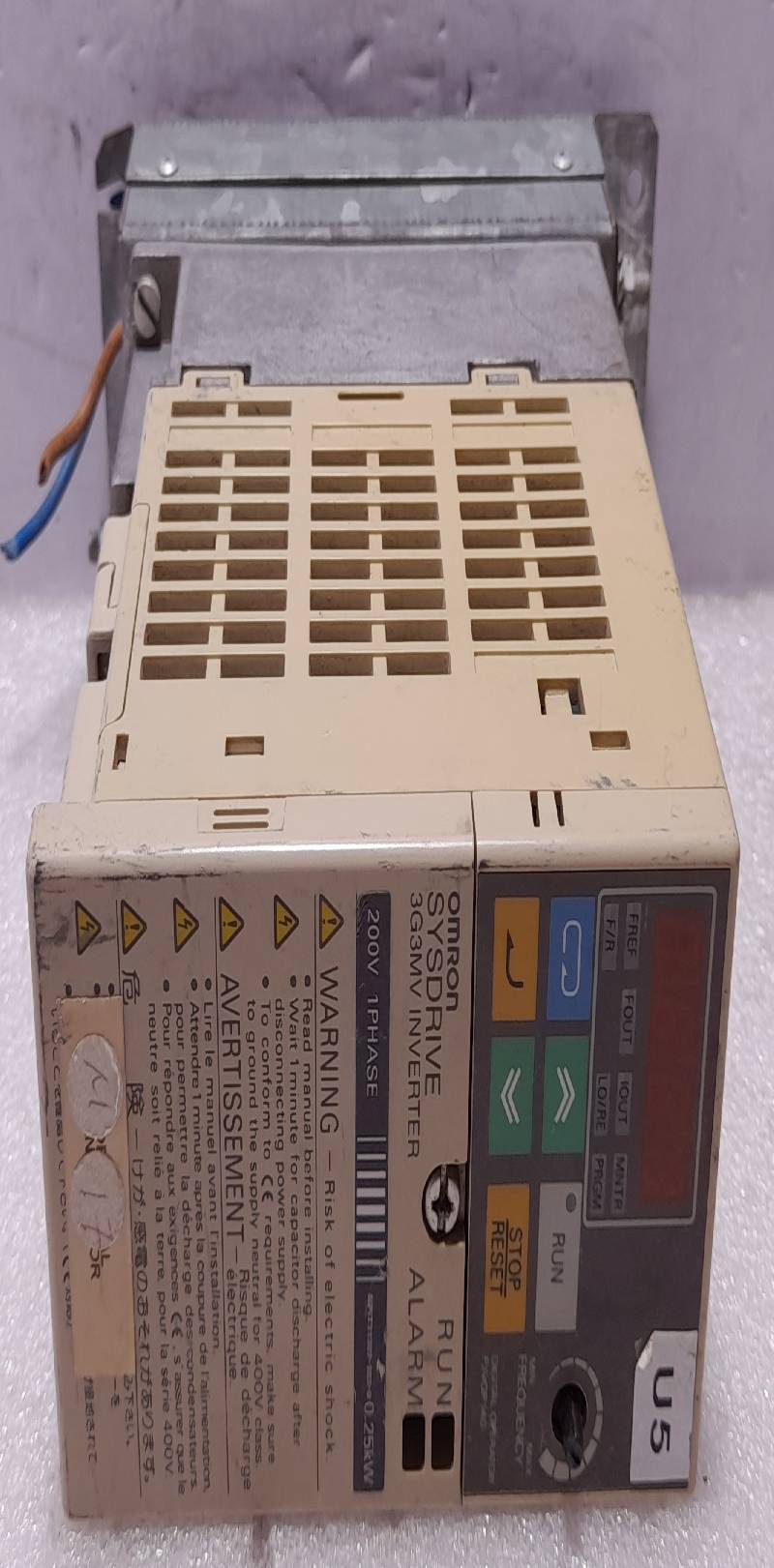 Omron 3G3MV-AB004 Frequency Inverter AC1PH 200-240V 50/60Hz 3G3VM