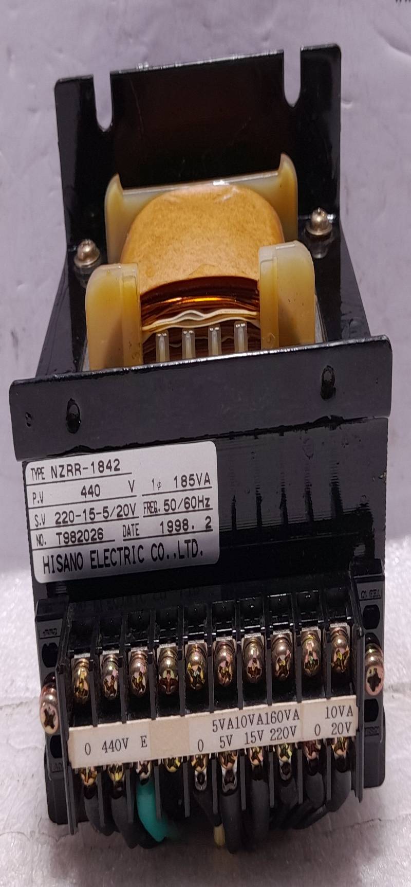 HISANO ELECTRIC NZRR-1842 Current Transformer 185VA 50/60Hz 440V 200-15-5/20V