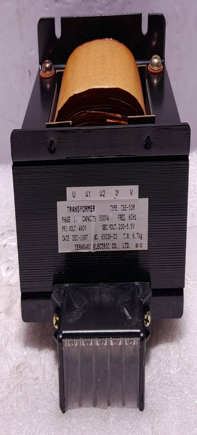 Terasaki Electric TSE-50M Transformer PHASE1 500VA Freq 60Hz 460V/230-5.5V