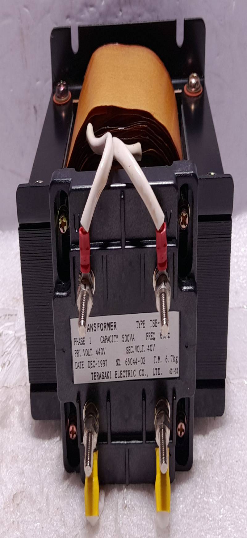 Terasaki TSE-50L Transformer PHASE1 500VA Freq 60Hz 440V-40V