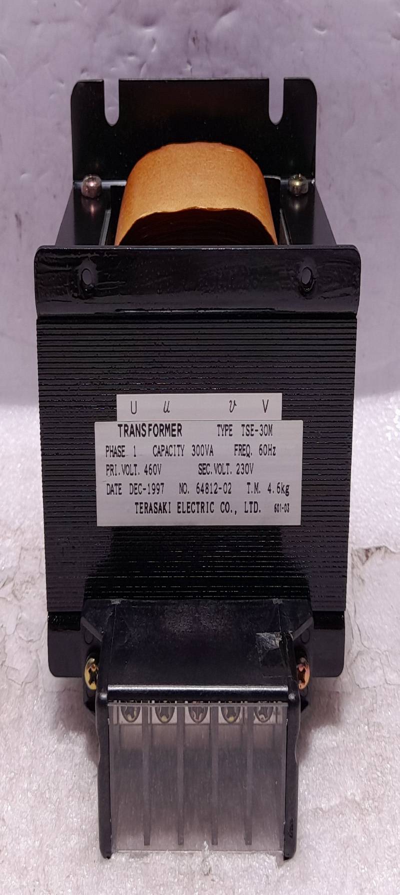Terasaki Electric TSE-30M Transformer PHASE1 300VA Freq 60Hz 460V-230V