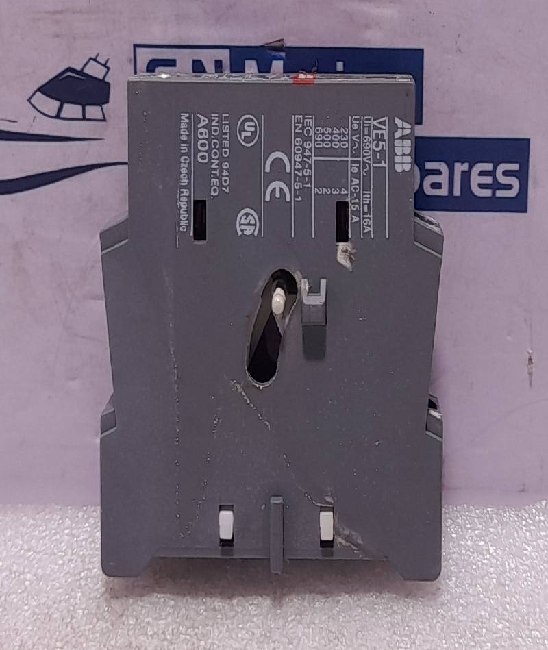 ABB VE5-1 Contactor Interlock Ui= 690V~ Ith= 16A 1SBN030110R1000 NOV 0001055704