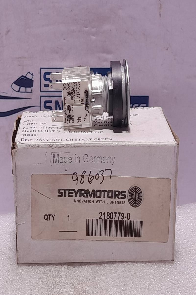 SCHLEGEL BT Green Start Switch Assembly 250V~/6(4) A AC15 B300 DC13 Q300