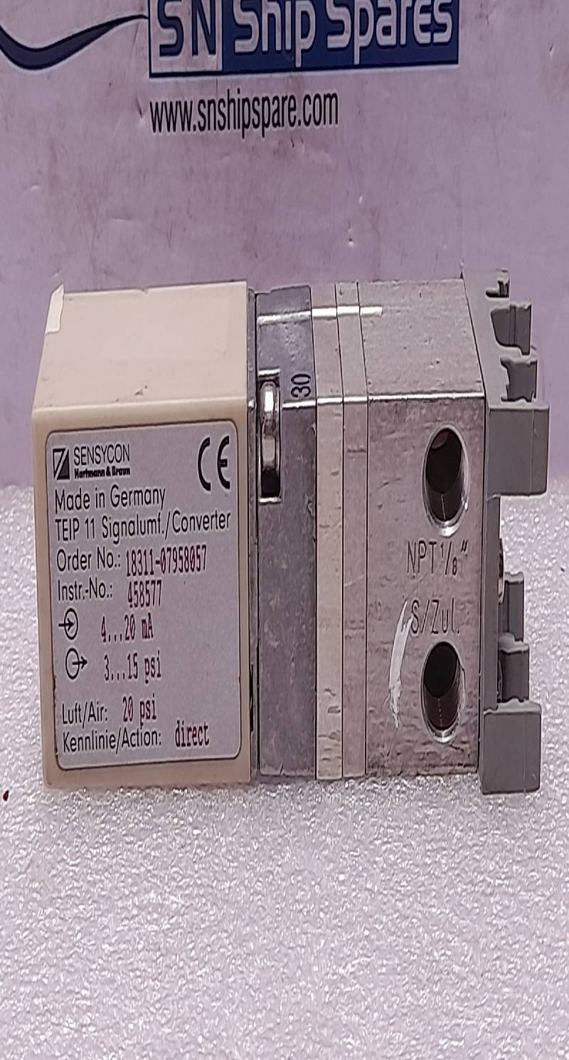 Hartmann & Braun 18311-07958057 Signal Convertor 4...20mA 3...15Psi