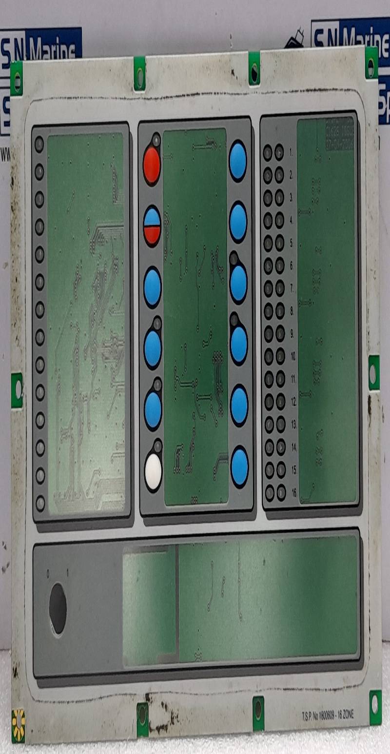 Tyco Fire Alarm Display Board C1628 Issue 6 1800609-16Zone