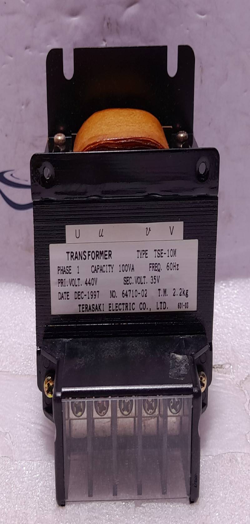 Terasaki Electric TSE-10M Transformer PHASE1 100VA 60Hz 440/35V