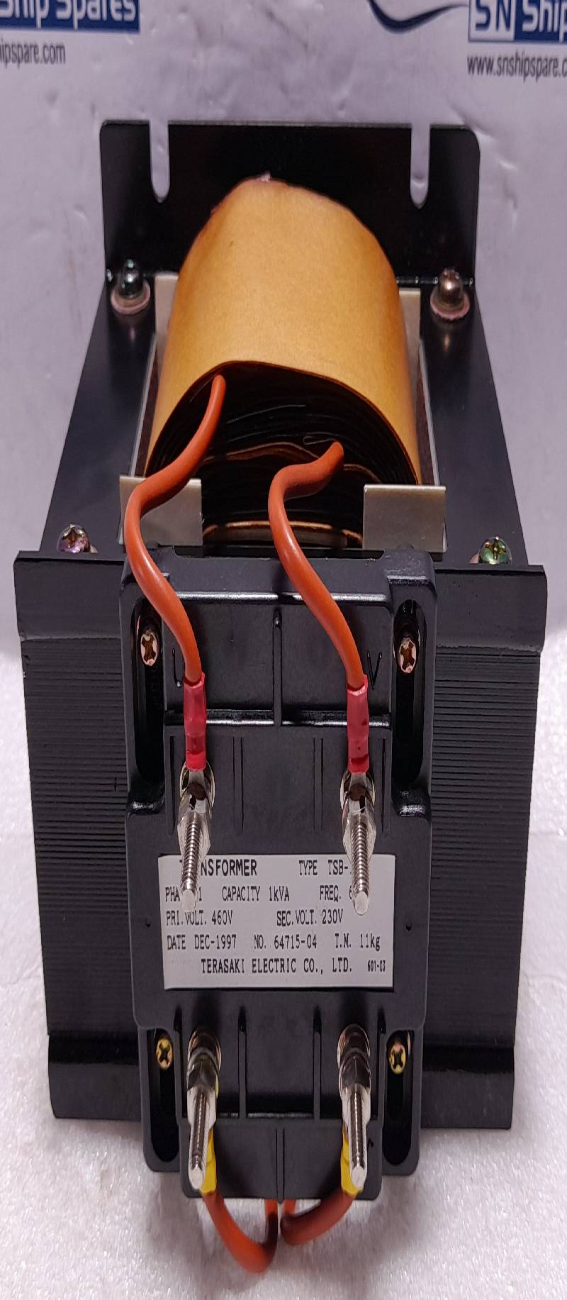 Terasaki Electric TSB-100L Current Transformer PHASE1 1kVA Freq 60Hz 460V 230V