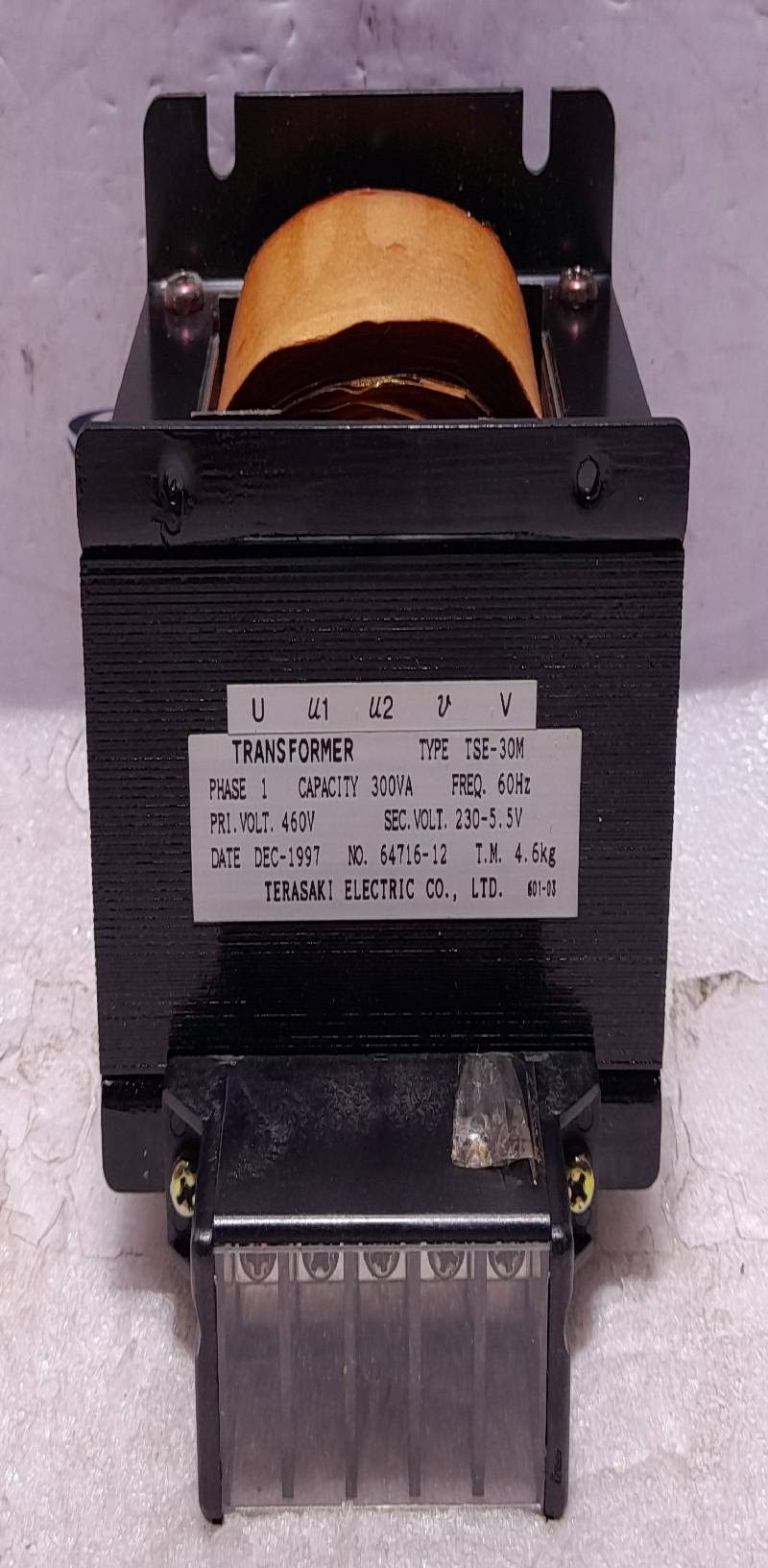 Terasaki Electric TSE-30MD Transformer PHASE1 240VA Freq 60Hz 460V230-5.5V