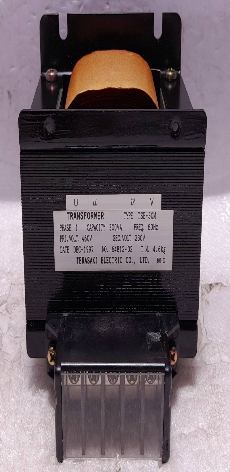 Terasaki Electric TSE-30M Transformer PHASE1 300VA Freq 60Hz 460V-230V