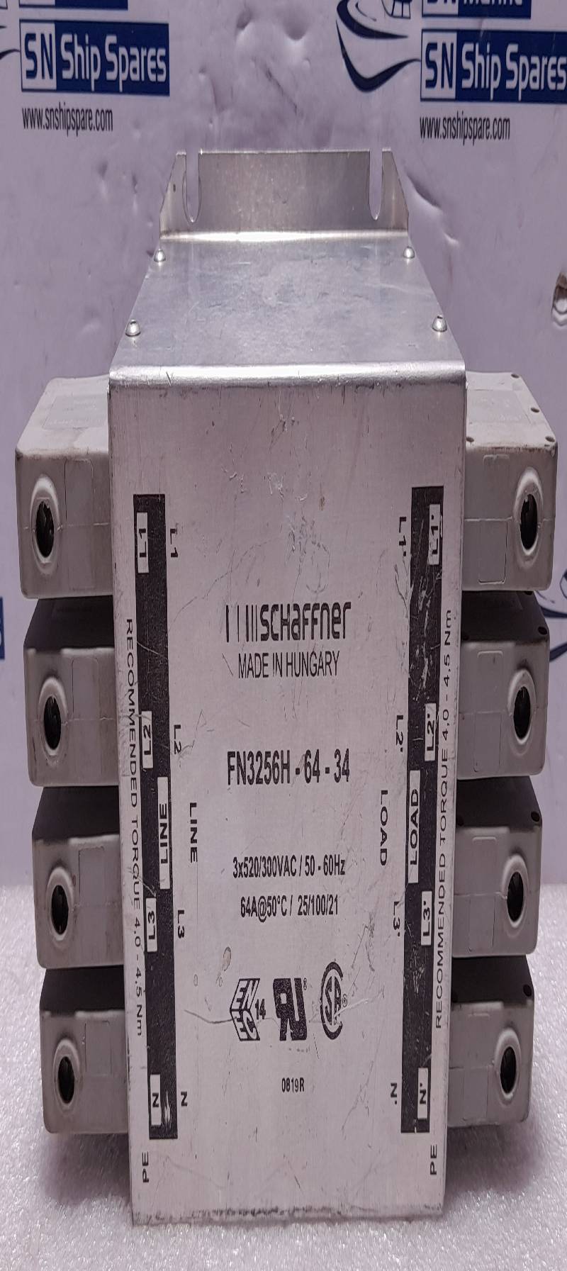 SCHAFFNER FN3256H-64-34 EMC Power Line Filter 3*520/300VAC/50-60Hz
