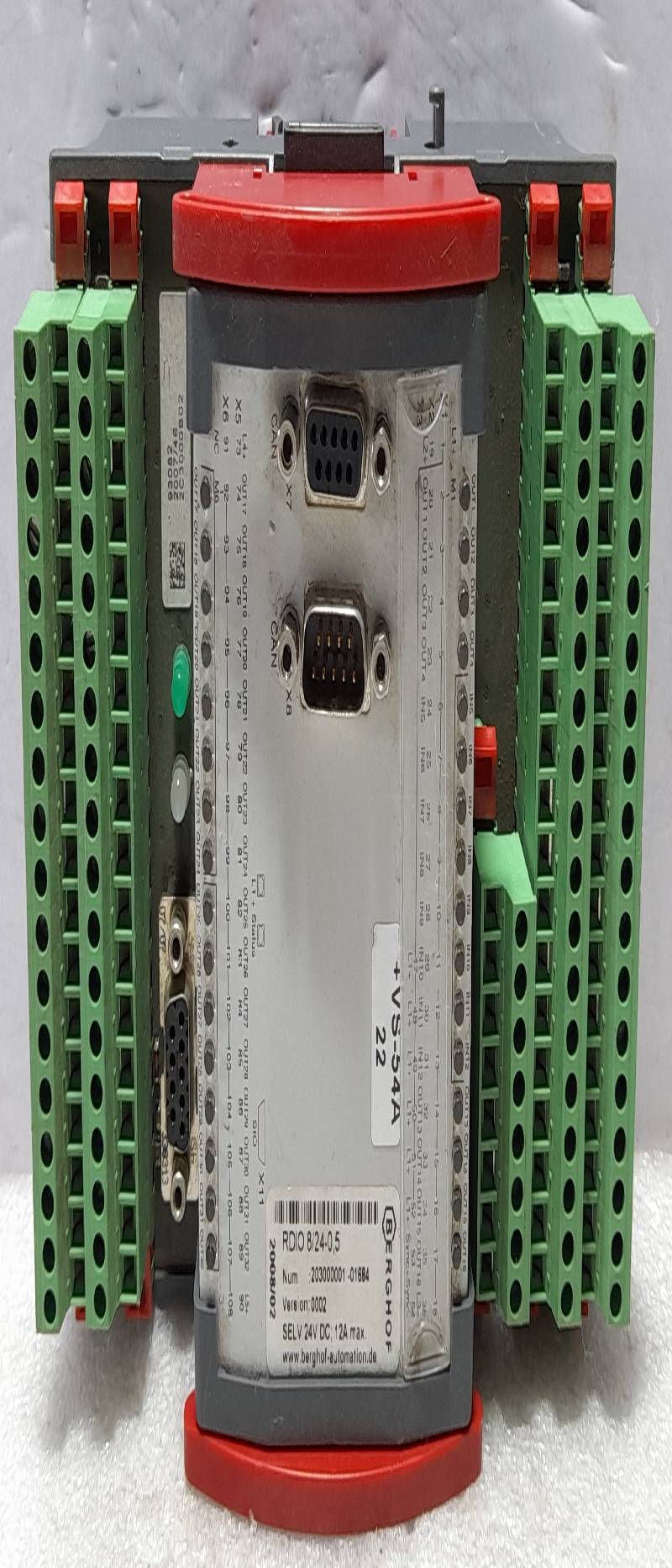 BERGHOF RDIO 8/24-0, 5 Remote Digital I/O Unit SELV 24V DC 12A Max